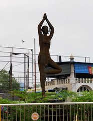 Yoga statue
