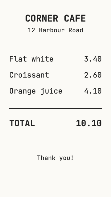 Receipt